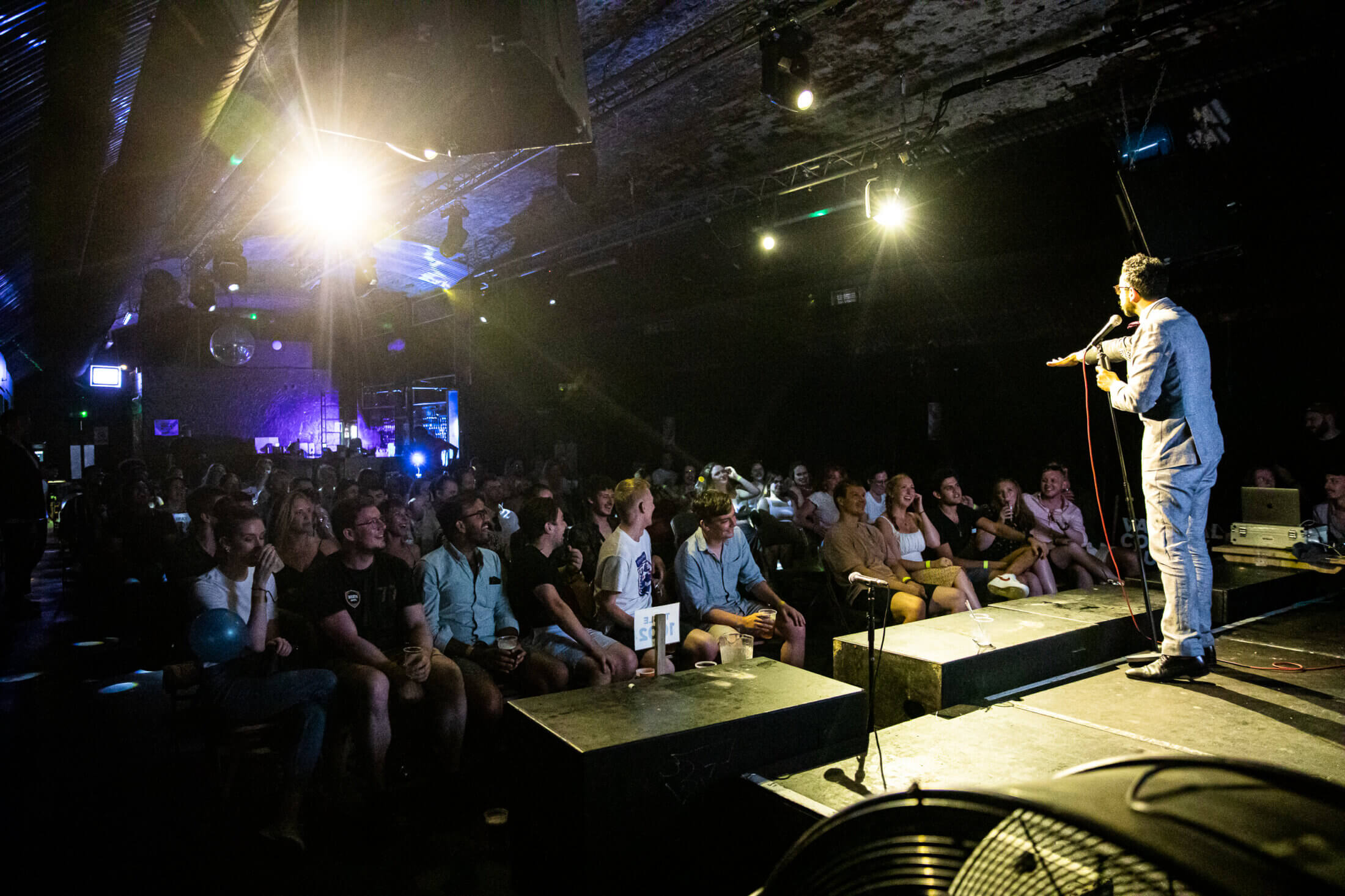 A packed night of laughter at Big Belly Comedy Club